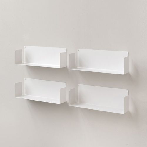 Wall-mounted shelf - US-45x4 - TEEbooks - modular / contemporary / lacquered steel