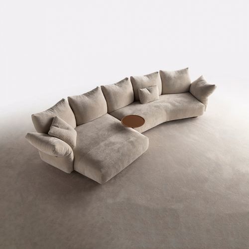 Modular sofa - PLUS - ART NOVA - contemporary / fabric / lacquered wood