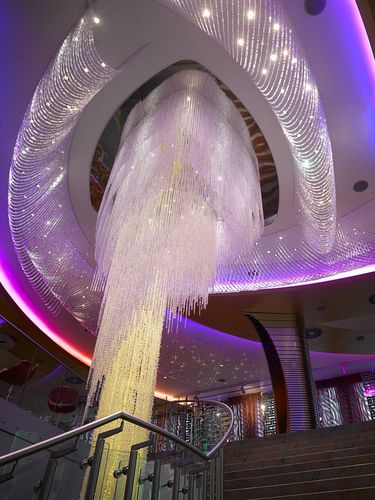 Original design ceiling light - TWISTER - LASVIT - crystal / LED