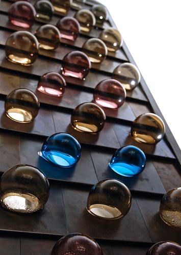 Metal decorative panel - BOLLE DI METALLU - LU Murano - for interior / wall-mounted / illuminated