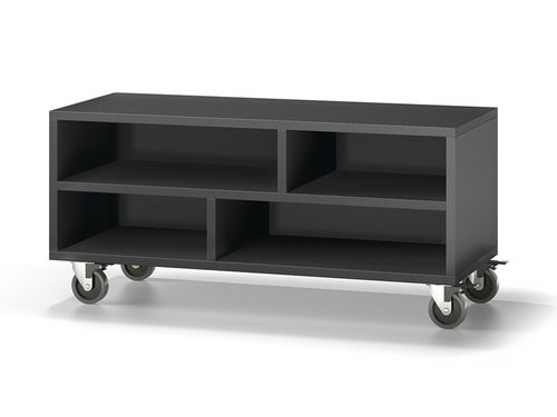 Contemporary TV cabinet - 90 - Baixmoduls - on casters / wooden / black