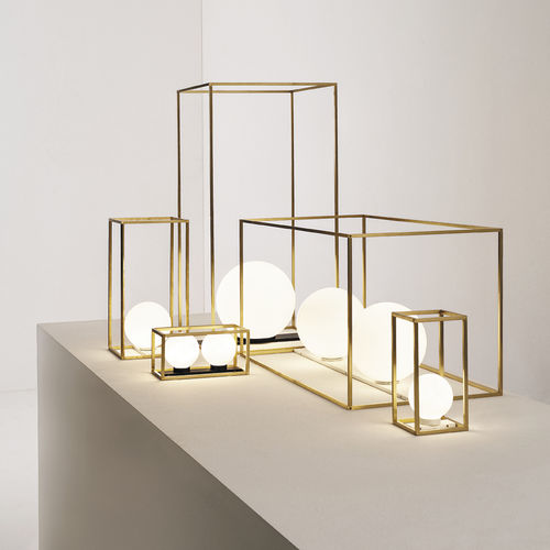 Table lamp - MULTIPLO - Vesoi - brass / iron / blown glass