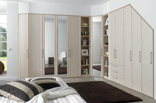 Corner wardrobe - HORIZONT 4500 - Nolte - contemporary / wooden / with swing doors