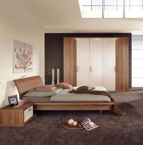Contemporary wardrobe - COLUMBUS  - Nolte - wooden / with swing doors