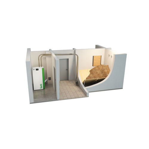 Auger delivery storage room - ÖkoFEN - for wood pellets