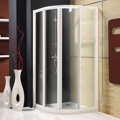 Sliding shower screen - 1001 - HISPABAÑO - curved / corner / on shower tray