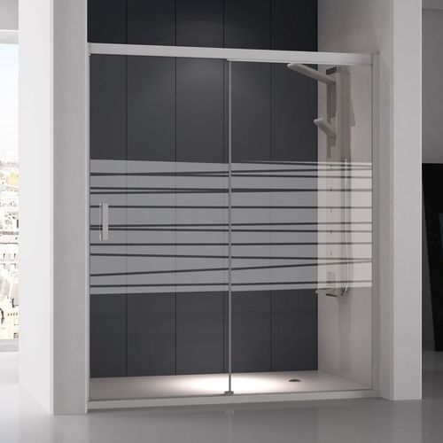 Sliding shower screen - 502 - HISPABAÑO - fixed / rectangular / for alcoves