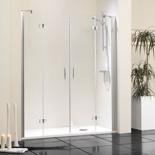 Swing shower screen - 803 - HISPABAÑO - straight / for alcoves / on shower tray