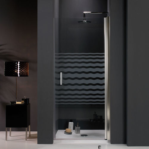 Pivoting shower screen - 3012 - HISPABAÑO - for alcoves / tempered glass / clear glass