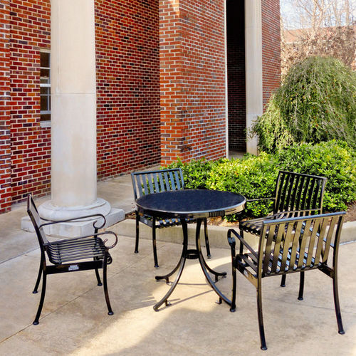 Contemporary table - PRSCT-36R  - Victor Stanley - steel / round / for public space