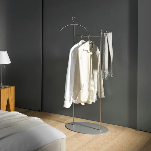 Floor-mounted valet stand - GSD - PHOS Design GmbH - stainless steel / contemporary