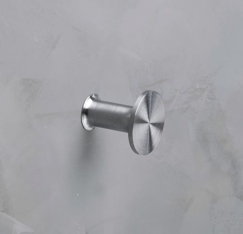 Contemporary coat hook - HG24-25 - PHOS Design GmbH - brushed stainless steel / polished stainless steel / individual