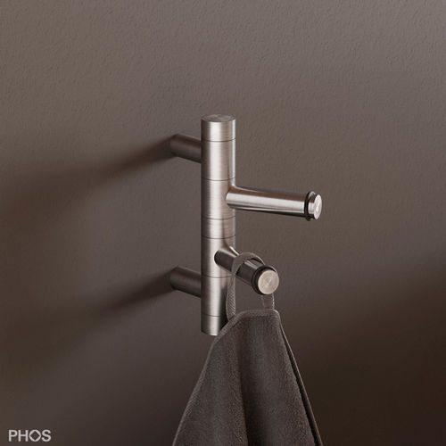 Satin hook - GH2-O - PHOS Design GmbH - hand-scraped / 304 stainless steel