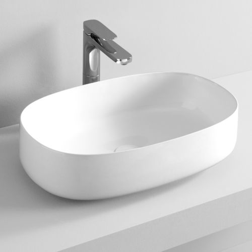 Countertop washbasin - COGNAC  - ART CERAM - ceramic / high-gloss / matte finish