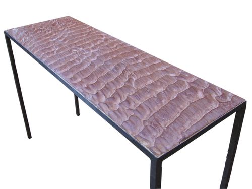 Contemporary sideboard table - ARENA - ICI ET LA - engineered stone / rectangular / home