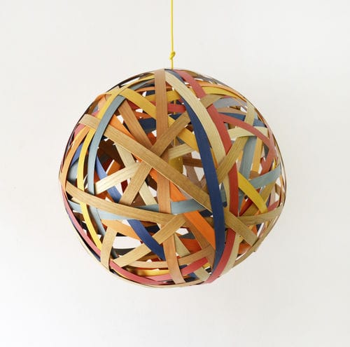 Pendant lamp - ORGANIC & WOOD - ICI ET LA - wood veneer / contemporary / corded