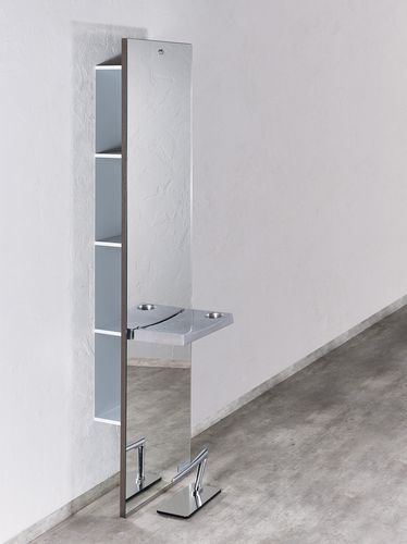 Wall-mounted shelf - SERVER - Salon Ambience - contemporary / metal / for hairdressers