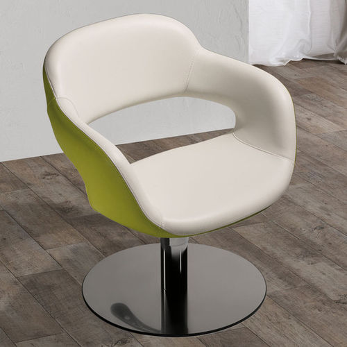 Contemporary beauty salon chair - VANESSA - Salon Ambience - synthetic leather / polyurethane foam / steel