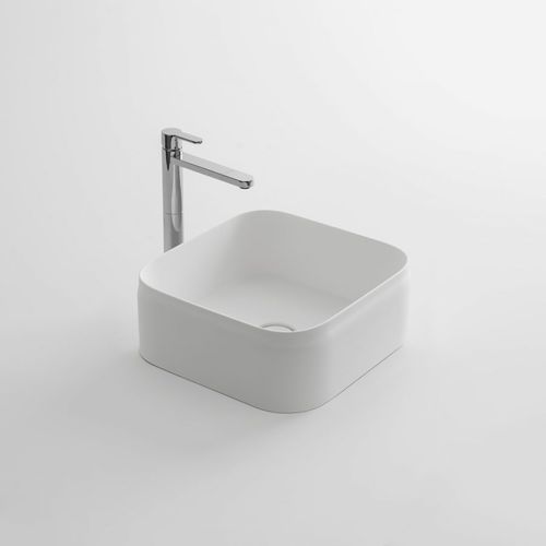 Countertop washbasin - BELT Q - ARBI - Teknoform® / square / contemporary