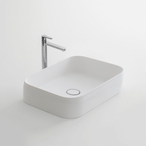 Countertop washbasin - BELT 55 - ARBI - Teknoform® / rectangular / contemporary
