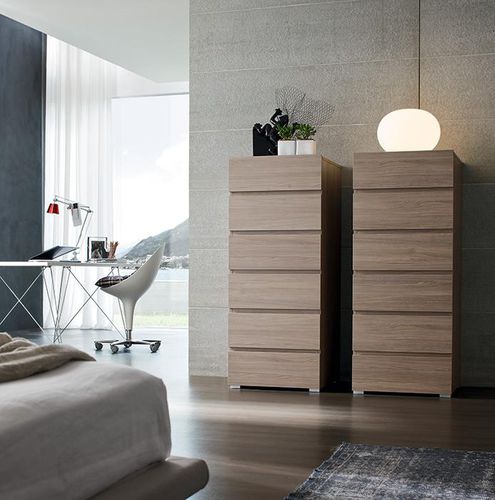 Contemporary chiffonier - BETA - Maronese - lacquered wood / ash / beige
