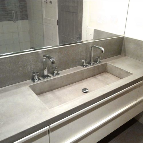 Ductal® UHP concrete vanity top - BALIAN BETON Atelier