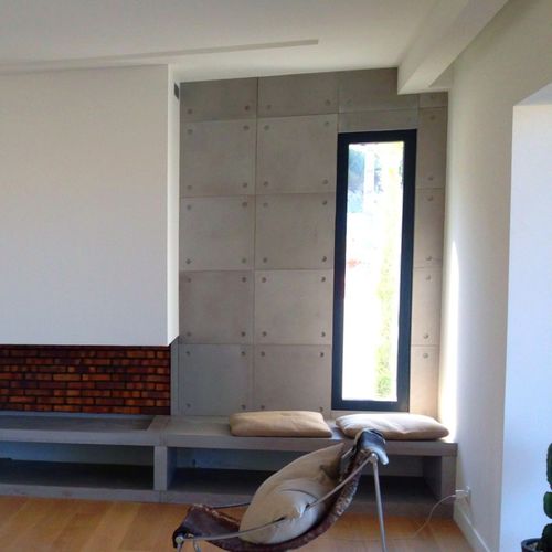 Interior wall-covering - BALIAN BETON Atelier - Ductal® UHP concrete / matte / concrete look