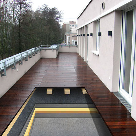 Acoustic insulation - DAMTEC® sonic - KRAIBURG Relastec GmbH & Co. KG - rubber / polyurethane / roll