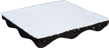 Acoustic insulation - DAMTEC® sonic drain plus - KRAIBURG Relastec GmbH & Co. KG - rubber / polyurethane / roll