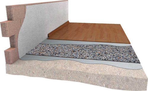 Roll sound-insulating underlay - DAMTEC® black uni B1 - KRAIBURG Relastec GmbH & Co. KG - recycled rubber / recyclable