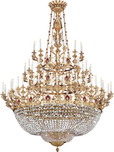 Classic chandelier - FAYSAL  - RIPERLAMP ILUMINACION - glass / brass / incandescent