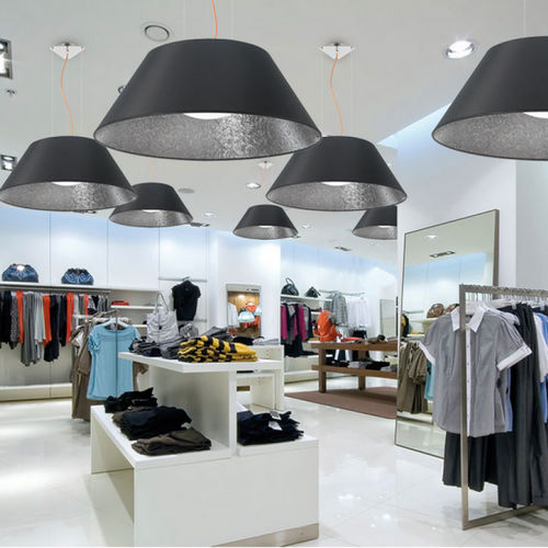 Pendant lamp - SONORA - EL TORRENT IL.LUMINACIO - fabric / acrylic / PVC