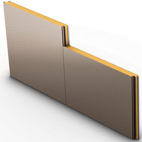 Facade insulating sandwich panel - ISOLEREN WL - ATAS International - steel facing / polyisocyanurate core