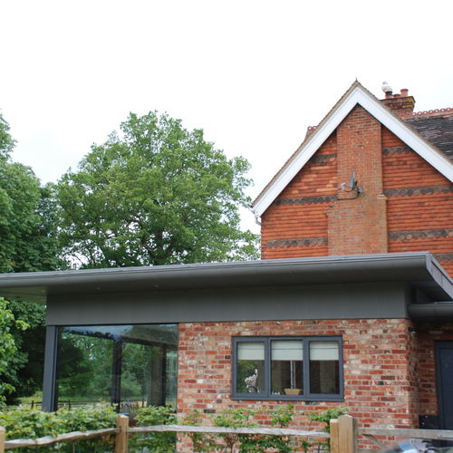 Zinc roofing - VICTORIAN VICARAGE - Peters Roofing - metal look / flat