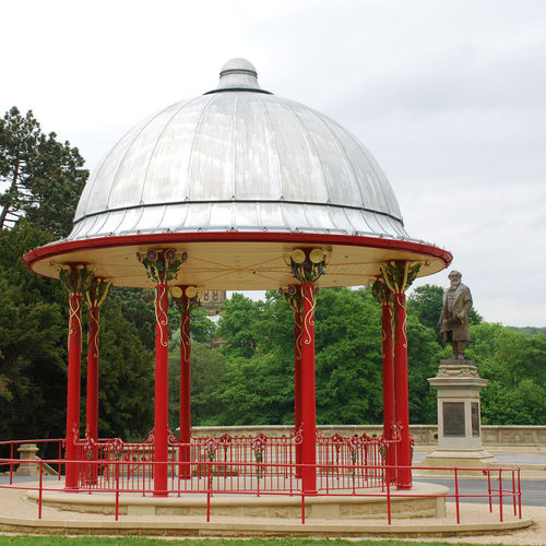 Zinc roofing - SALTAIRE BANDSTAND - Peters Roofing - metal look / standing seam / curved
