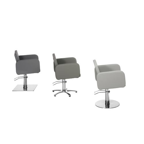Contemporary beauty salon chair - COOL - SEAP SA - leather / gray / commercial