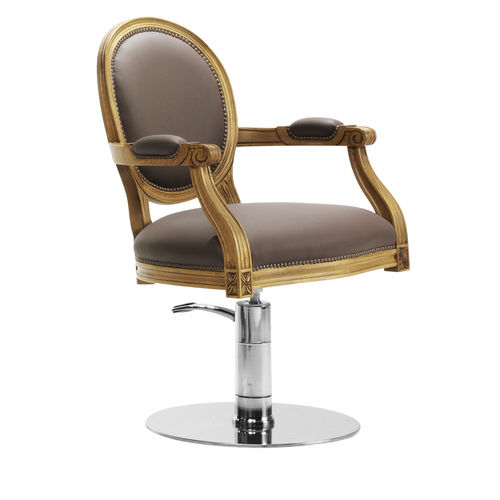 Contemporary beauty salon chair - FEDE  - SEAP SA - synthetic leather / with hydraulic pump / brown