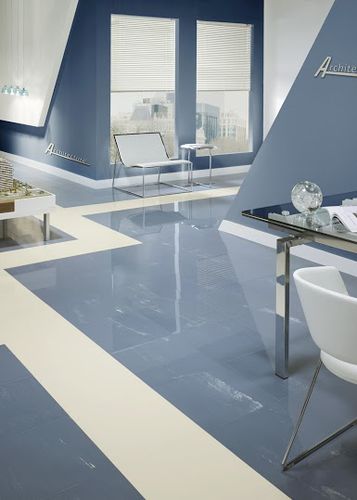 Porcelain stoneware tile - AZUL BOREAL - Greco Gres - polished / indoor / wall