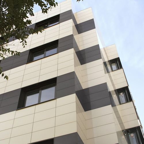 Ventilated facade cladding - FRONTEK : ARTICO - Greco Gres - panel / ceramic / textured