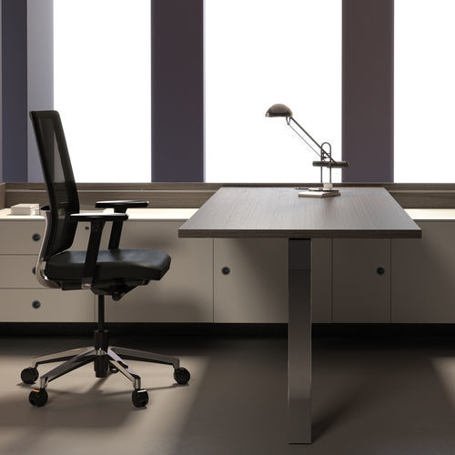 Contemporary office armchair - 2K8 - Forma 5 - mesh / foam / aluminum