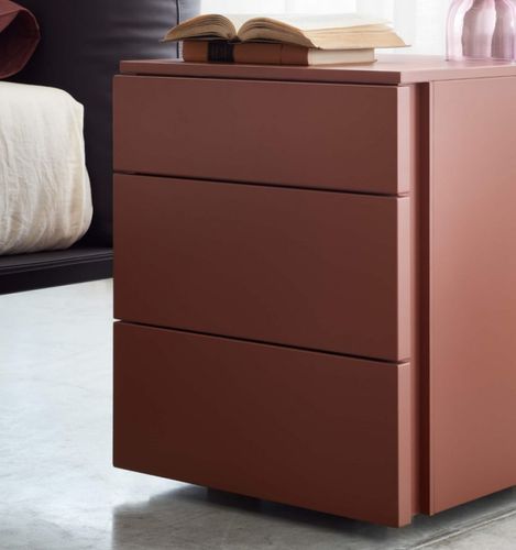 Contemporary bedside table - FLORENS  - LEMA Home - wooden / wooden base / rectangular