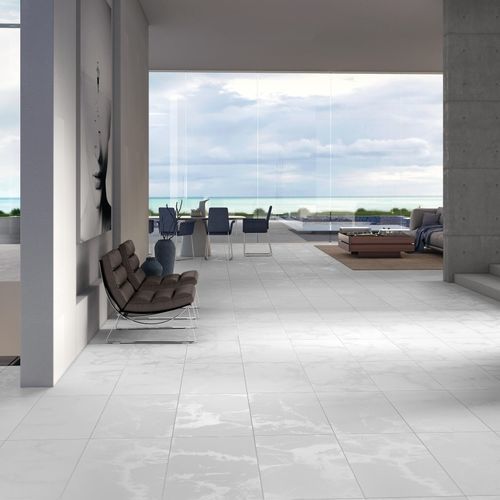 Porcelain stoneware tile - ICE - Recer - high-gloss / 3D / indoor