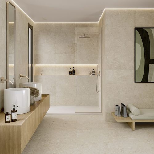 Porcelain stoneware tile - BORN - Recer - high-gloss / matte / stone