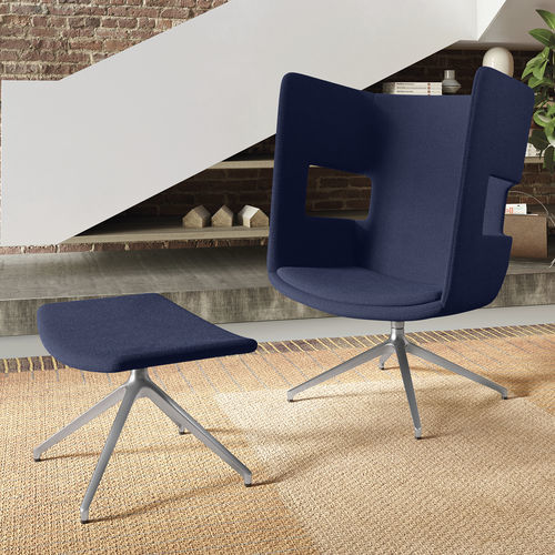 Contemporary armchair - POPPEA SOFT - Frezza - fabric / aluminium / polyurethane