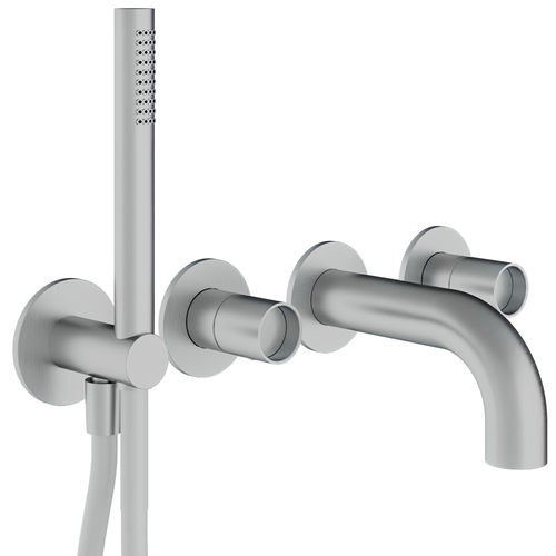 Washbasin mixer tap - RWIT 4AD8 IS 04 - Rubinetterie Treemme - wall-mounted / chromed metal / bathroom