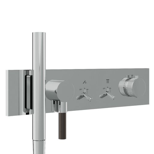 Shower mixer tap - RWIT 2B92 IS 01 - Rubinetterie Treemme - wall-mounted / chromed metal / bathroom