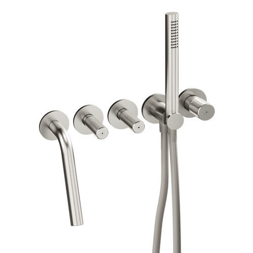 Shower mixer tap - RWIT 6005 IS 51 - Rubinetterie Treemme - wall-mounted / chromed metal / bathroom