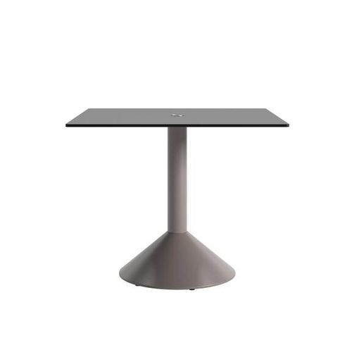 Contemporary table - LUD'O TECH - Cappellini - wood veneer / high-pressure laminate / metal base