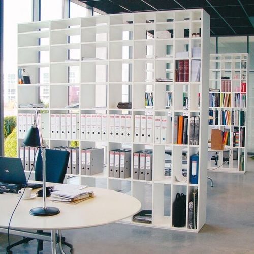 Room divider shelf - PC_7 - Cappellini - contemporary / lacquered wood / white
