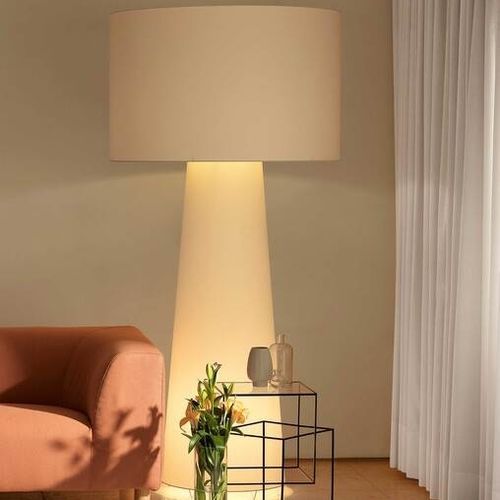 Floor-standing lamp - BIG SHADOW - Cappellini - polyamide / chromed metal / contemporary